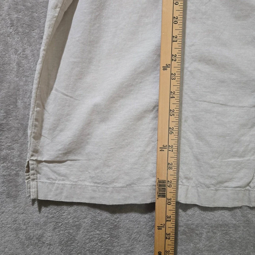 Cafe Luna Linen Blend Shirt Mens 2X‎ Coastal Vacation Resort Relaxed Beachy